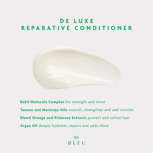 Vista 3 de R+Co BLEU De Luxe - Juego de champú y acondicionador reparador, hidrata, fortalece y repara el cabello grueso, frágil y dañado, sella cutículas