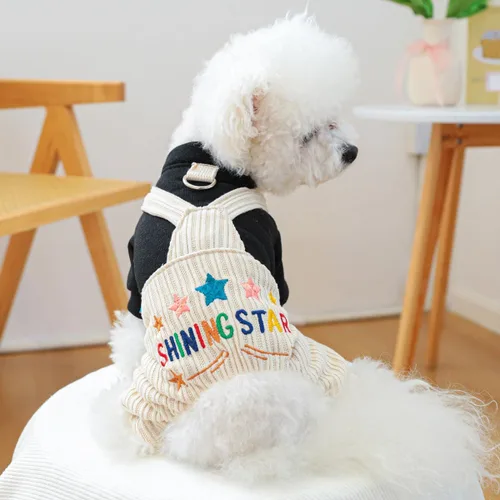 Vista 21 de Ropa de invierno para perros, overoles elegantes para mascotas para perros pequeños y medianos, lindo mono para cachorros, ropa clásica para perros