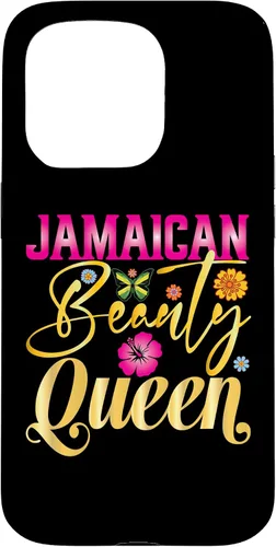 Vista 14 de iPhone 16 Jamaican Beauty Queen Jamaica Flag Jamaica Girl Souvenir Case