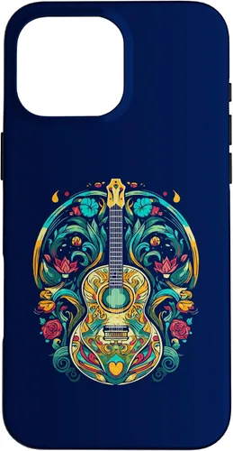 Vista 19 de Funda para iPhone 16 para guitarra abstracta, decoración artística, amante de la música