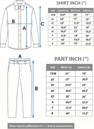 Vista 6 de Lilax Conjunto de pantalón de esmoquin con tirantes y camisa para hombre