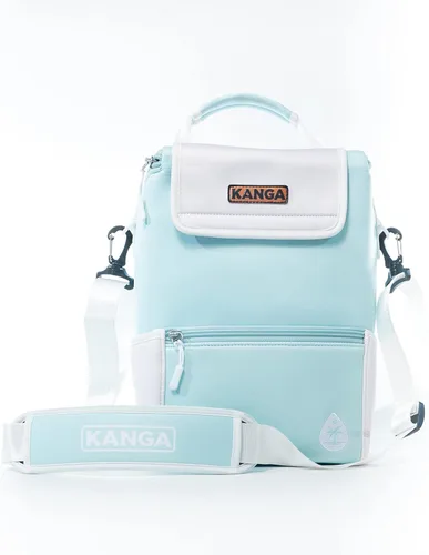 Vista 7 de Bolsa enfriadora aislada Kanga - Bolsa enfriadora suave - Enfriador de bebidas para 6 o 12 latas de cerveza y seltzer - Enfriador aislado a prueba
