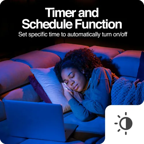 Vista 4 de Intermatic ABRA Wi-Fi Smart Plug - Control de voz con Siri, Alexa y Google Home, monitoreo de energía, puerta de enlace de malla Bluetooth®