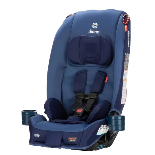 Vista 9 de Diono Radian 3R, asiento de automóvil convertible 3 en 1, en posición orientado hacia atrás y hacia adelante, 10 años, 1 asiento, diseño de ajuste