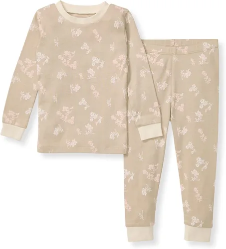 Vista 31 de Burt's Bees Baby Pijama para niña, 2 piezas, camiseta de manga larga y pantalones de algodón orgánico