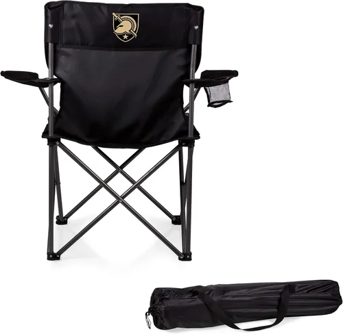Vista 13 de PICNIC TIME NCAA PTZ - Silla de campamento, silla de picnic, silla de playa con bolsa de transporte (negro)