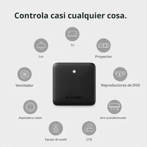 Vista 3 de SwitchBot Hub Mini control remoto inteligente - Control remoto universal IR, WiFi IR Blaster para TV, aire acondicionado, compatible con Alexa