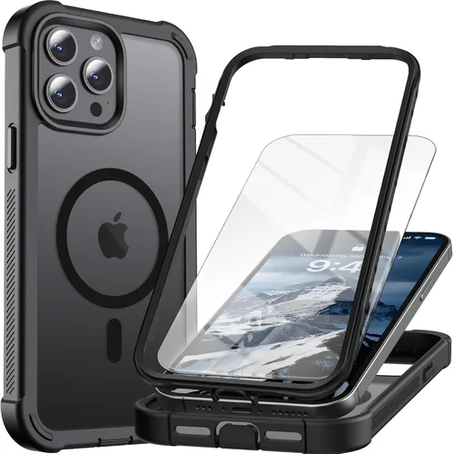 Vista 38 de Funda magnética para iPhone SE 3ª y 2ª [protector de pantalla] [compatible con MagSafe] [protección contra caídas de grado militar]