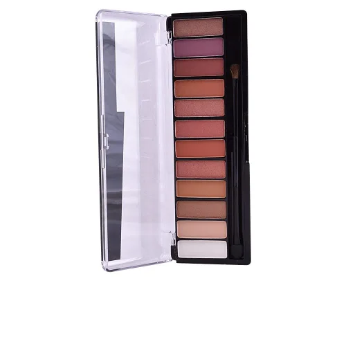 Vista 9 de Rimmel London Magnif'Eyes Paleta de sombras de ojos, 12 tonos, fórmula mezclable, versátil, 008, Electric Violet, 0.5 oz