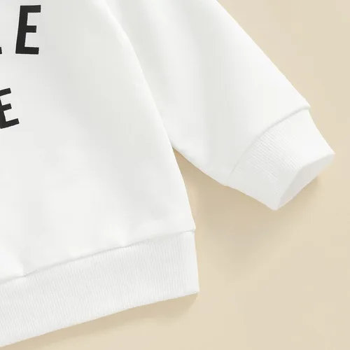 Vista 4 de Murnouche Conjunto de ropa de 2 piezas para bebé niño y niño pequeño, B Blanco-marrón