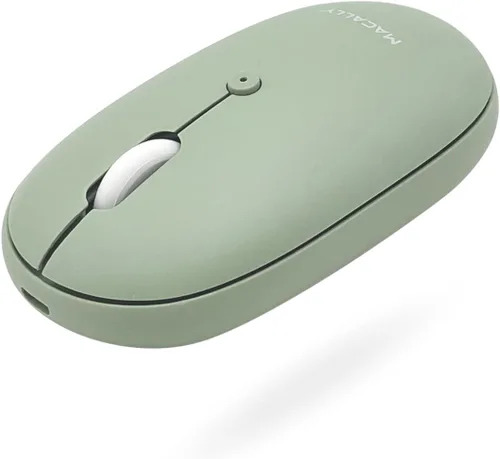 Vista 11 de Macally Ratón inalámbrico Bluetooth – silencioso, cómodo, recargable para MacBook Air/Pro, Mac, iMac, Apple iPad – Mouse inalámbrico para laptop, PC