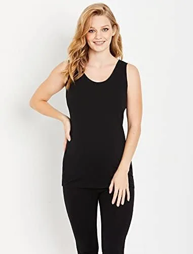 Vista 3 de Motherhood Maternity Women's Sleeveless Scoop Neck Side Ruched Tank Top 2 & 3 Packs