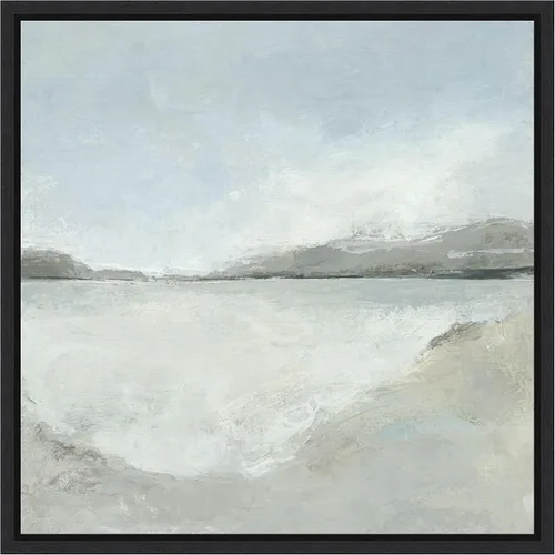 Vista 7 de Amanti Art Lienzo enmarcado para pared, 16 x 16 pulgadas, sutil costero por Hannah Dawson, lienzo enmarcado para pared, obras de arte abstractas