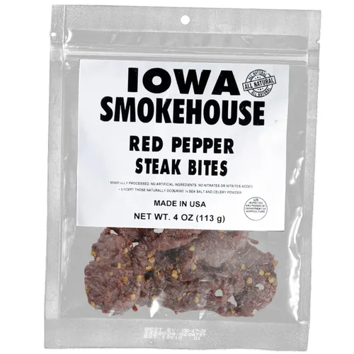 Vista 7 de IOWA SMOKEHOUSE Bocaditos de bistec, 4 onzas (pimienta negra agrietada pequeña)