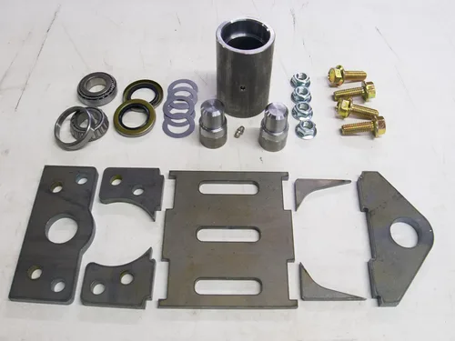 Vista 6 de Kit de cubo y husillo para portadores de neumáticos - Montaje lateral de doble cizalla