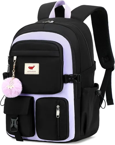 Vista 7 de Mochila para portátil de 15.6 pulgadas, mochila escolar para niños, mochilas universitarias, mochila de viaje, mochilas grandes para adolescentes
