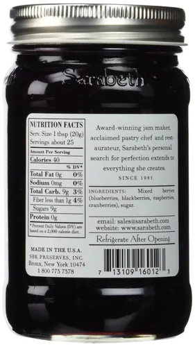 Vista 2 de Sarabeth's Mezcla de frutas de bayas, 18 oz