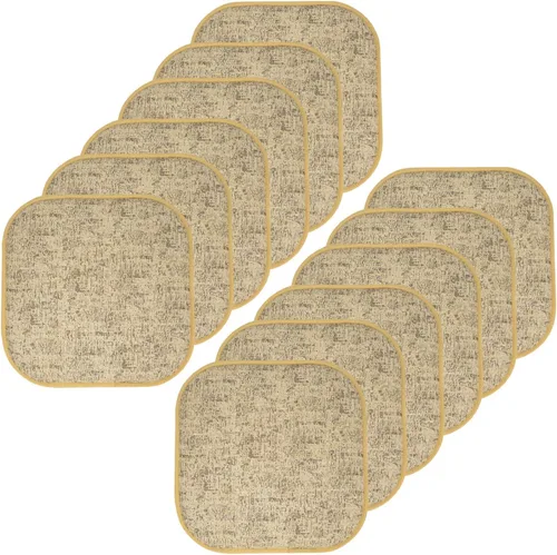 Vista 39 de Sweet Home Collection Cojines de espuma viscoelástica para silla, antideslizantes, diseño de panal de abeja, 16 x 16 pulgadas, paquete de 2