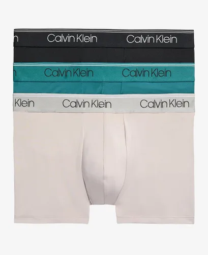 Vista 27 de Calvin Klein Ropa interior de microfibra elástica para hombre, paquete de 3 troncos 3 Negro