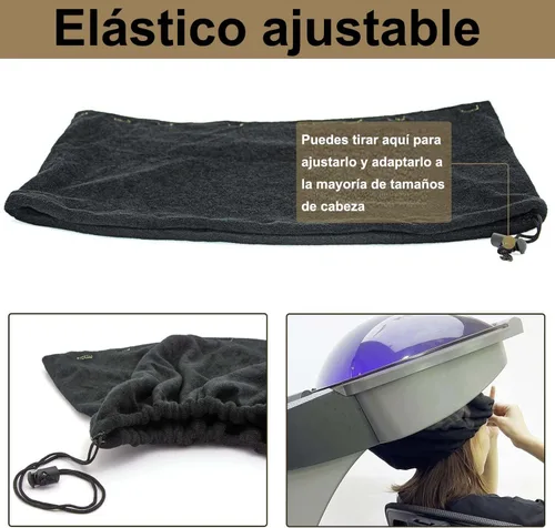 Vista 6 de Elitzia Capucha de algodón de repuesto Patrs para vaporizador de cabello 10 10 unidades de capucha negra