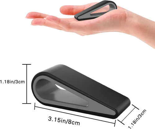 Vista 7 de MoKo Soporte universal para teclado de computadora portátil/computadora, [4] antideslizante de silicona inclinable con cuña elevadora estable, Negro