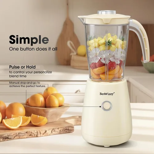 Vista 2 de Licuadoras pequeñas para cocina, licuadora de batidos de 21 oz