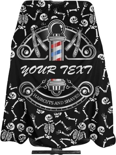 Vista 36 de Capa de barbero impermeable personalizada, Capa de peluquero personalizada, Añade tu texto, Capa de salón personalizada para hombres, Capa de corte