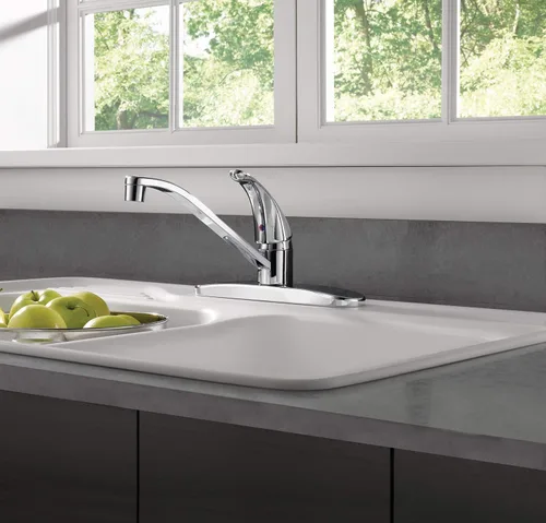 Vista 4 de Peerless Grifo de fregadero de cocina con mango único, cromado P110LF