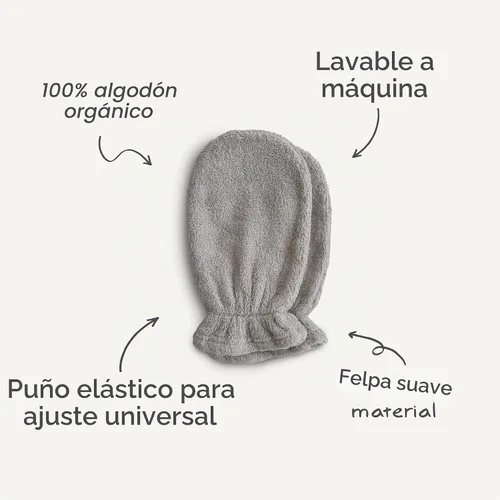 Vista 8 de mushie Manopla de baño para bebé, algodón orgánico, paquete de 2 (rubor)