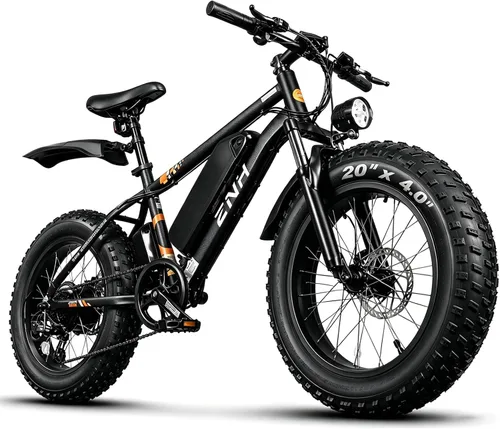 Vista 6 de ZNH Electric Bike for Adults, Peak 1000W Ebike 20 Mph & 80 Miles 02s-negro