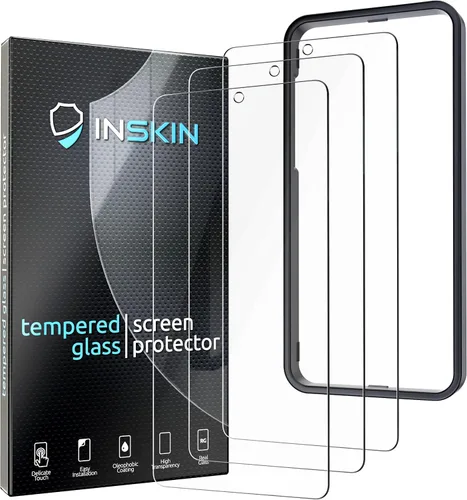 Vista 9 de Inskin Protector de pantalla para Samsung Galaxy S21 FE 4G/5G SM-G990 de 6.4 pulgadas, vidrio templado, compatible con huellas dactilares