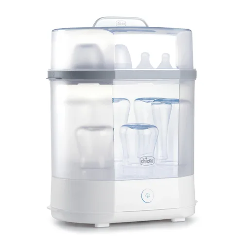 Vista 6 de Esterilizador de vapor para microondas: elimina el 99.9% de la suciedad de forma rápida y natural con el poder del vapor, blanco/gris