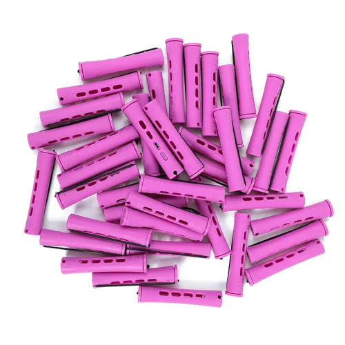 Vista 8 de 20 piezas de varillas para permanente de mujer para cabello natural: 2 tamaños de rulos de onda fría para rizar y peinar todo tipo de cabello