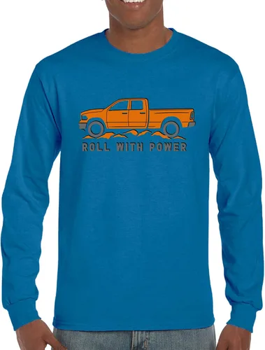Vista 161 de Tee Hunt Camisetas gráficas y camisetas sin mangas para hombre Roll with Power Pickup Truck