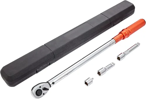 Vista 10 de VEVOR Llave dinamométrica ajustable de 1/2 pulgada de transmisión, 20-160 pies-libra/27.1-216.8 Nm, extremo abierto de 38 mm, llave dinamométrica