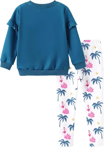 Vista 7 de Disney Frozen Minnie Mouse Stitch - Conjunto de 2 piezas para niña, sudadera de manga larga y leggings