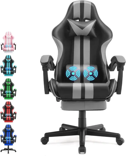 Vista 10 de Silla ergonómica de juego Miami Blue para adultos y adolescentes