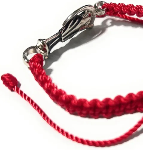 Vista 5 de Pulsera de hilo rojo Pulsera Roja de hilo de la Santa Muerte