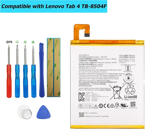 Vista 3 de L16D1P34 - Batería de repuesto compatible con Lenovo Tab 4 TB-8504F TB-8504X con herramientas