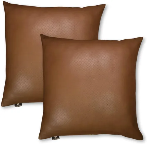 Vista 84 de Funda de almohada de cuero de cordero 100% cuero de cordero – Funda de cojín para sofá – Fundas decorativas para sala de estar y dormitorio, cuero