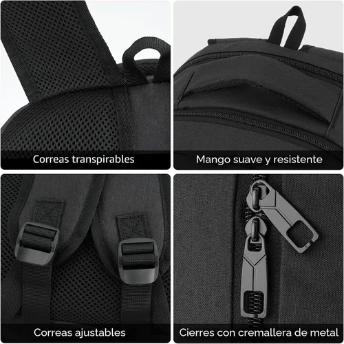 Vista 3 de BIKROD P24 Mochila para portátil de 15.6 pulgadas, Negro, 15,6 pulg.