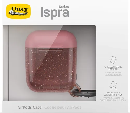 Vista 7 de OtterBox 77-65504 para Apple AirPods (1ª y 2ª generación), elegante funda protectora, serie Ispra - Rosa Rosado