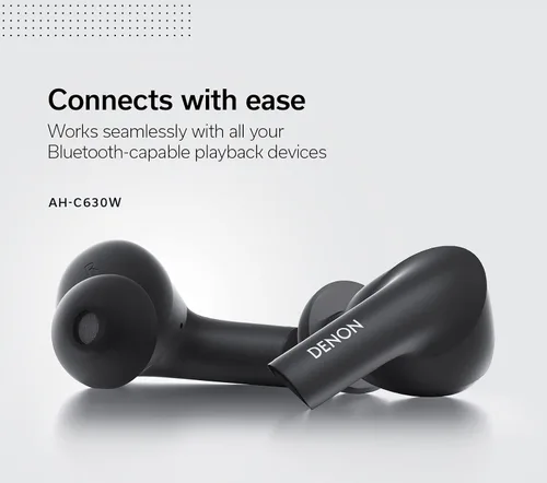 Vista 2 de Denon AH-C630W - Auriculares inalámbricos con Bluetooth, color negro