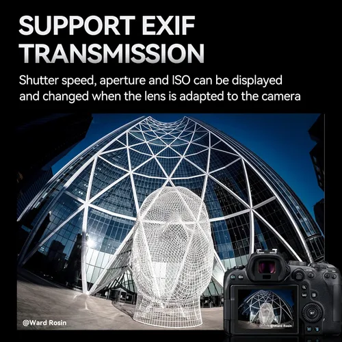 Vista 2 de 7artisans - Adaptador de lente EF-EOS R, anillo convertidor de lente de enfoque automático, compatible con Canon EF/EF-R y cámara Canon EOS R-Mount