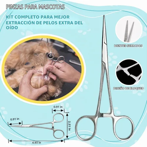 Vista 5 de Polvo para orejas de perro para depilación y depilación, 1.76 oz