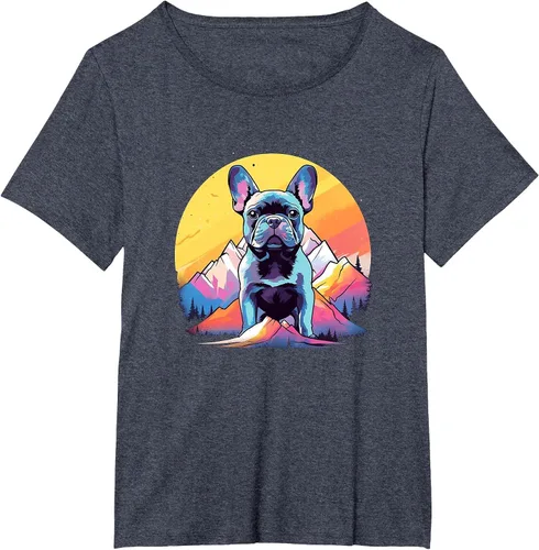 Vista 12 de French Bulldog Dog Men Women Kids T-Shirt Asphalt Grey