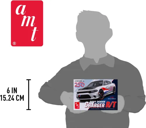 Vista 5 de AMT Kit de modelo a escala 1:25 Dodge Charger R/T 2021 "America 250" 2021