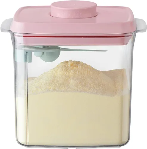 Vista 10 de Ankou Juego de recipientes herméticos – (4 unidades de 12.8 fl oz) apilables con un botón de apertura para aperitivos, dulces, sal, hierbas 4