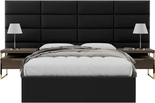 Vista 95 de Vänt - Paneles tapizados de cabecera para montar en la pared, diseño Elizabeth, 120 x 46 pulgadas, configuración de 16 paneles individuales