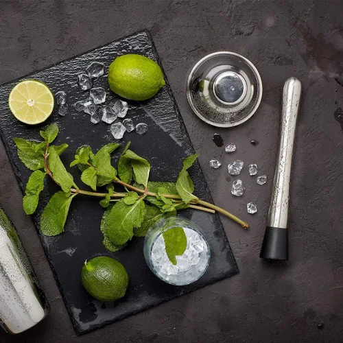 Vista 4 de NATURELAND Food-Grad - Juego de herramientas de acero inoxidable 304 para mezclar y mezclar, apto para lavavajillas, crea deliciosos mojitos y otras